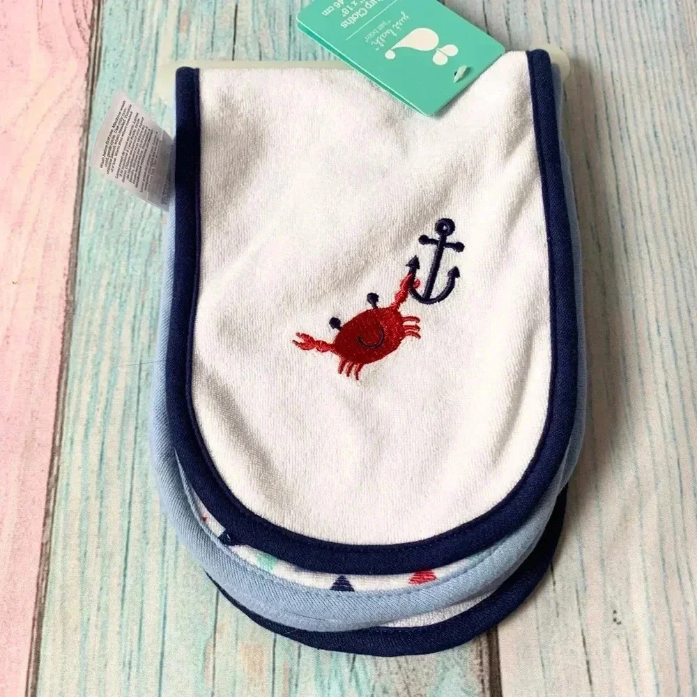 Just bath nautical theme burp cloths